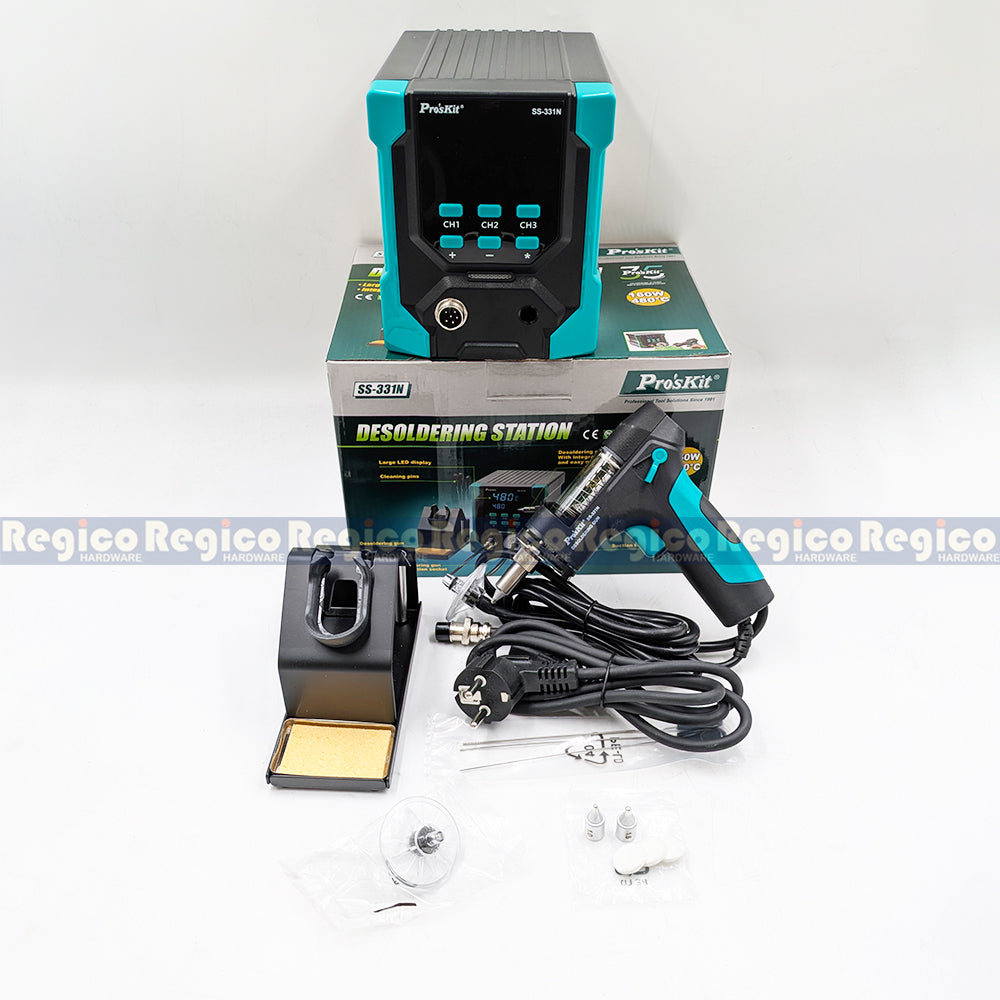 Pro'sKit Desoldering Station Soldering Gun Set SS-331N Regico Hardware