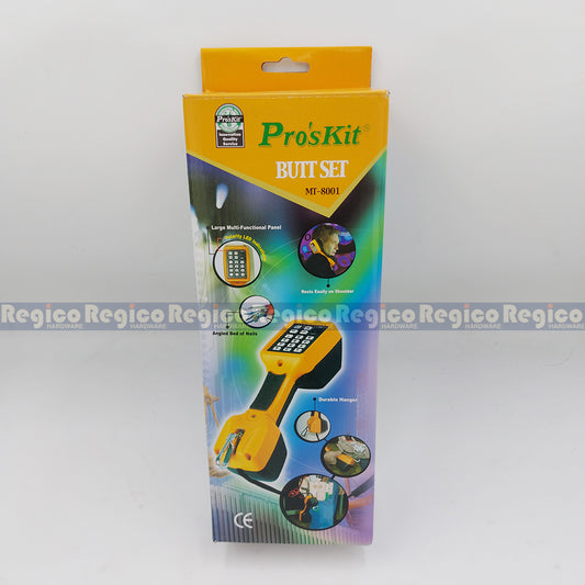 Proskit Telephone Butt Set Phone Tester Lineman Tool Cable Set MT-8001