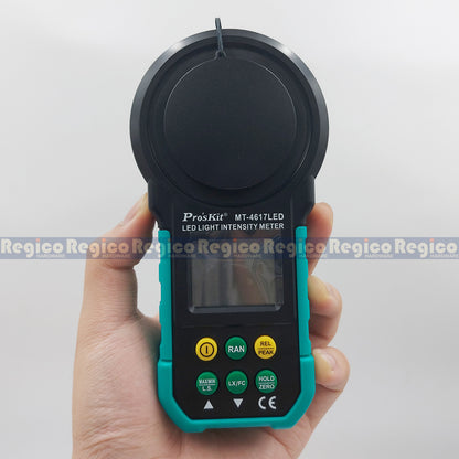 Proskit LED Light Intensity Lux Meter Photometer UV Meter UV Radiometer LCD Illuminometer Luminance Tester MT-4617