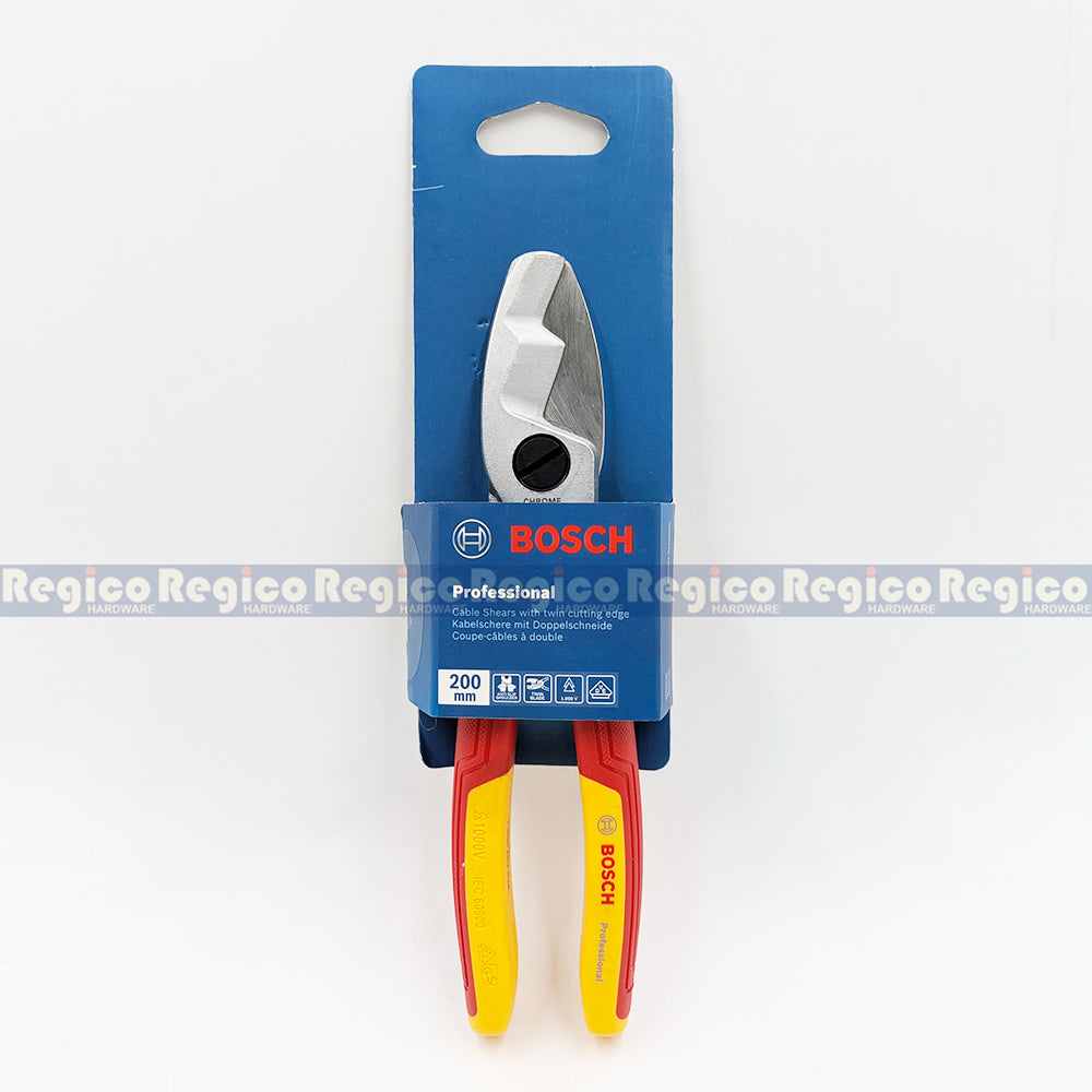 Bosch VDE Cable Shears 200mm AWG 2/0 Electrical Plies Bosch Hand Tools 1600A02NF4