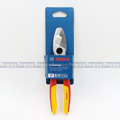 Bosch VDE Cable Shears 200mm AWG 2/0 Electrical Plies Bosch Hand Tools 1600A02NF4