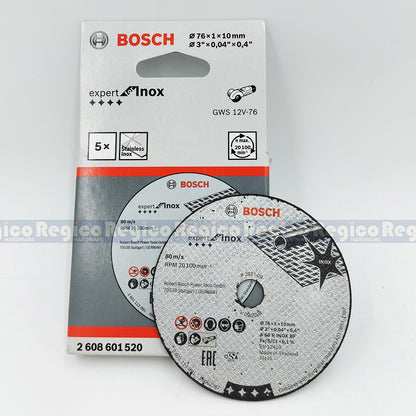 Bosch Expert for Inox 76mm 3' Cutting Disc for GWS 12v-76 Bosch Accessories