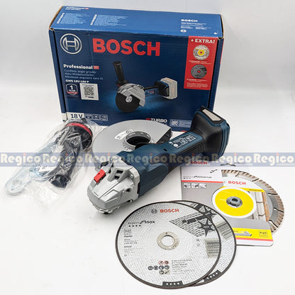 Bosch BITurbo GWS 18v-180 P 7 inches Angle Grinder with Paddle Deadman Switch Bosch Cordless