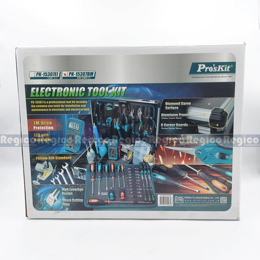 Proskit 66Pcs Electrician Repair Tool Box Set Circuit Repair Measurement Welding Repair Wiring PK-15307BM