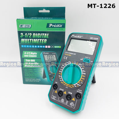 Proskit Digital Multimeter Tester Multitester Voltmeter Ohmmeter Ammeter MT-1226 MT-1220 Regico Hardware