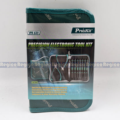 Proskit 11 in 1 Precision Electronics Tool Kit for Electrical repair maintenance 1PK-635