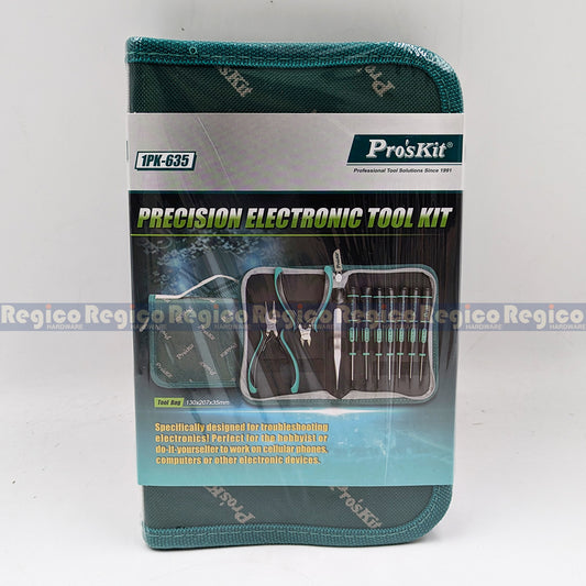 Proskit 11 in 1 Precision Electronics Tool Kit for Electrical repair maintenance 1PK-635