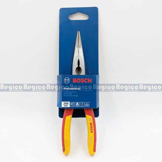 BOSCH Professional VDE Bent Long Nose Pliers 200mm 1600A02NE4 Bosch Hand Tools