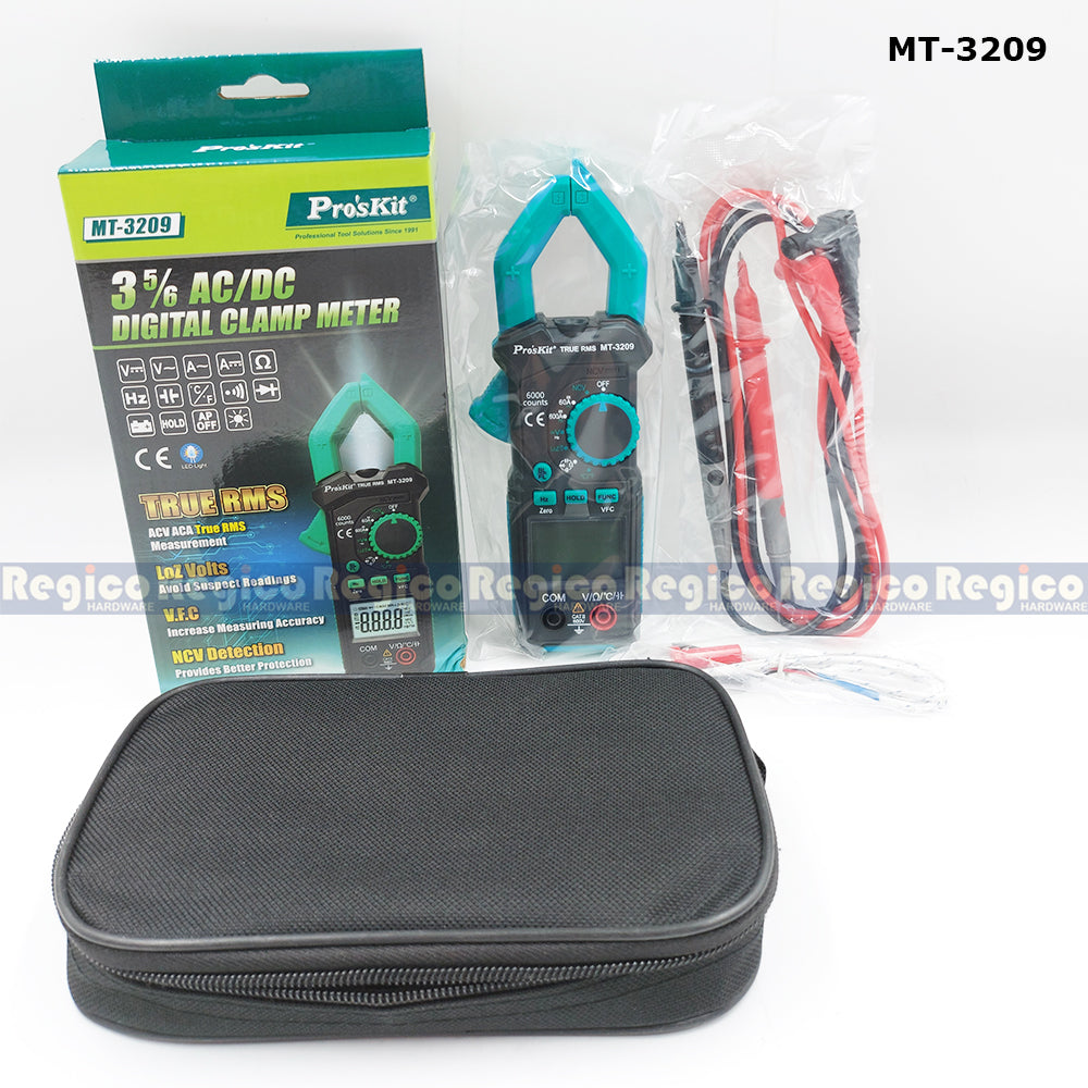 ProsKit AC DC Digital Clamp Meter MT-3209 MT-3202 Regico Hardware