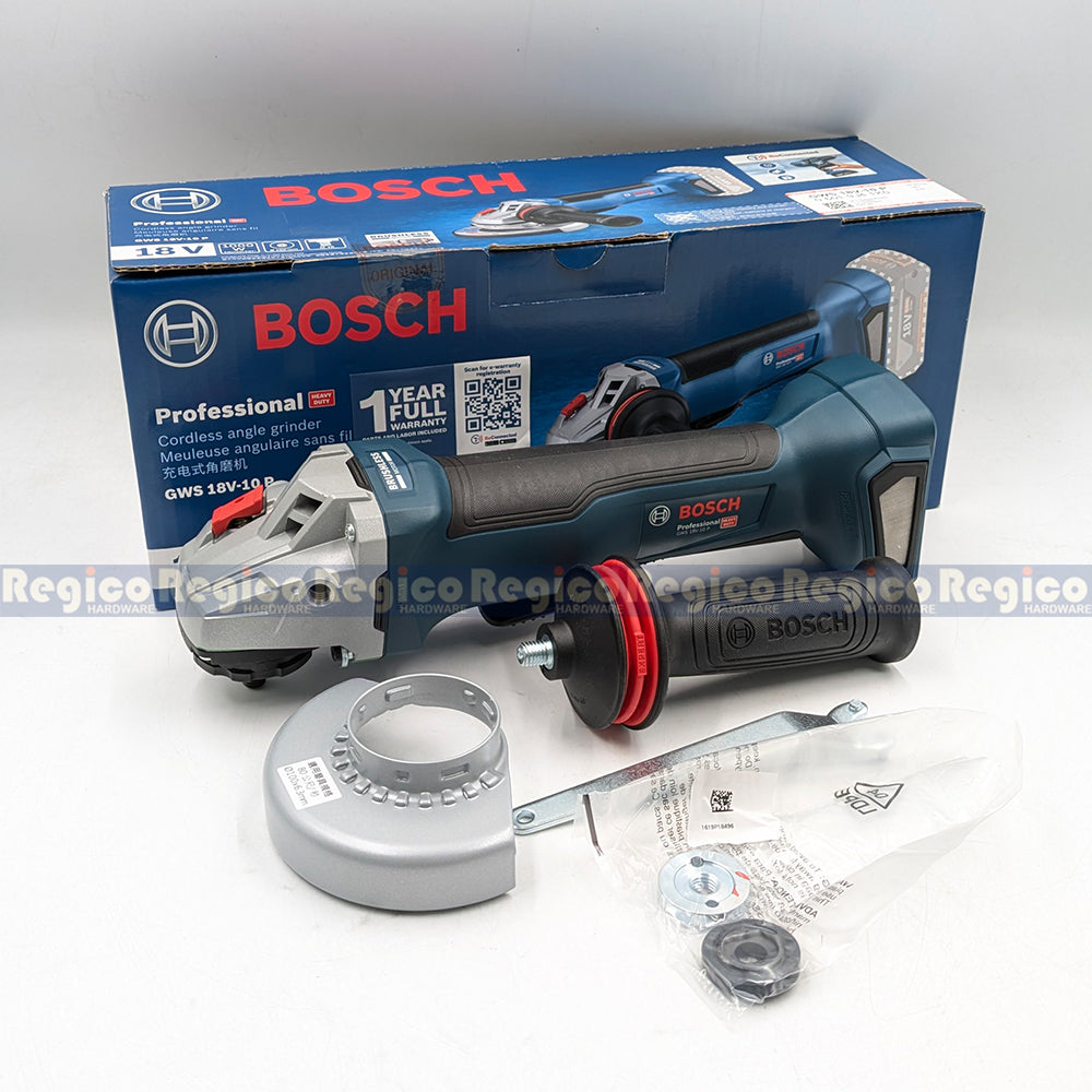 Bosch GWS 18v-10P 4 inches 100mm Cordless Angle Grinder with Paddle Deadman Switch Bosch Cordless 18v