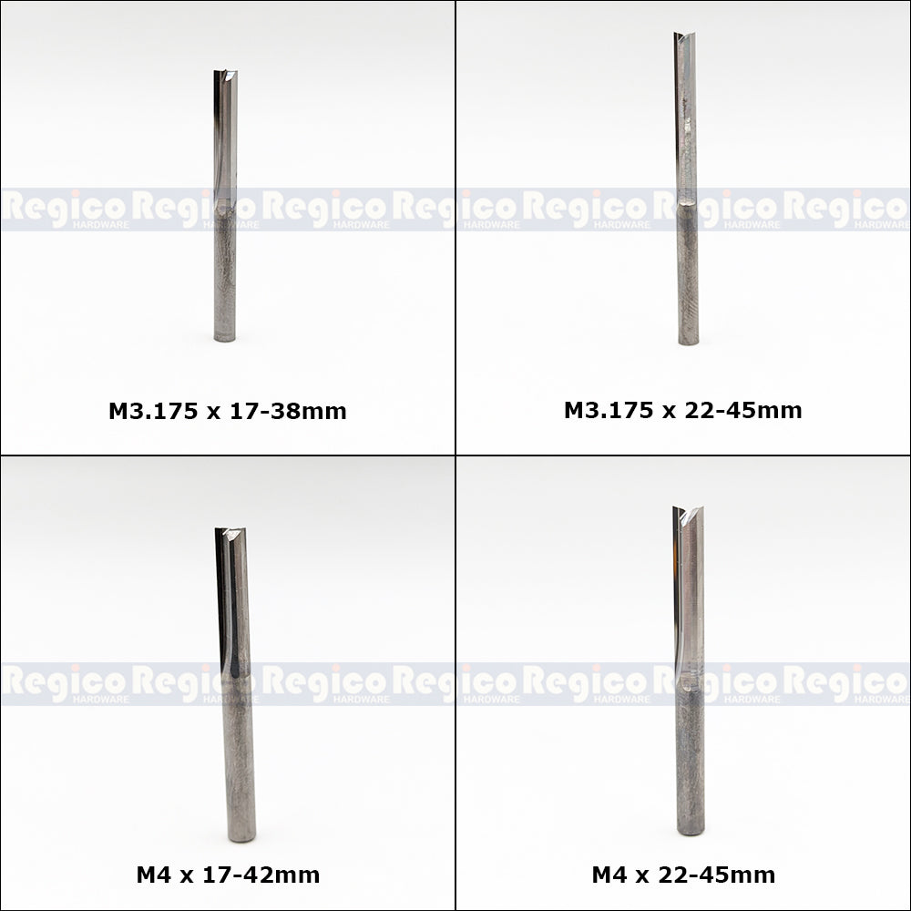 SRM 2 Flute Solid Carbide Square End Mill for Wood CNC Router Milling Cutter