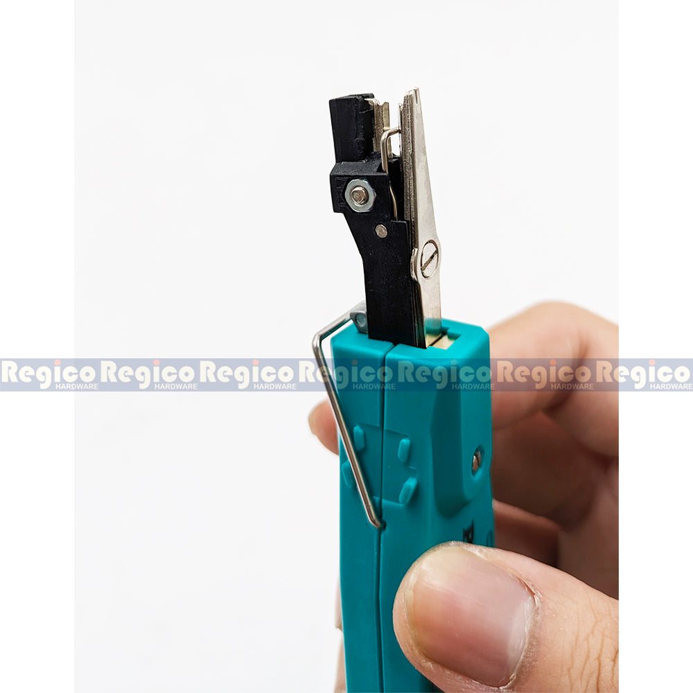 Proskit Krone Impact 110 Network Cable Insertion Terminal board crimping device with Safety lock telephone wire cutter CP-3141A