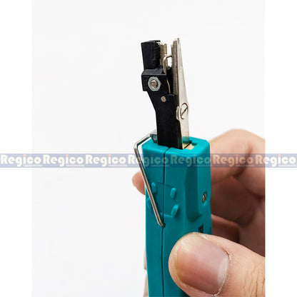 Proskit Krone Impact 110 Network Cable Insertion Terminal board crimping device with Safety lock telephone wire cutter CP-3141A