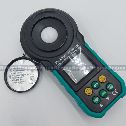 Proskit LED Light Intensity Lux Meter Photometer UV Meter UV Radiometer LCD Illuminometer Luminance Tester MT-4617
