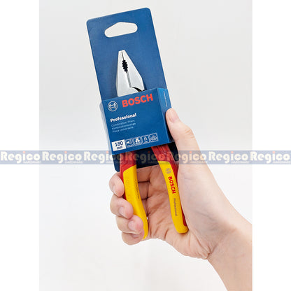 Bosch VDE Combination Plier 180mm Bosch Hand Tools (1600A02NE1)
