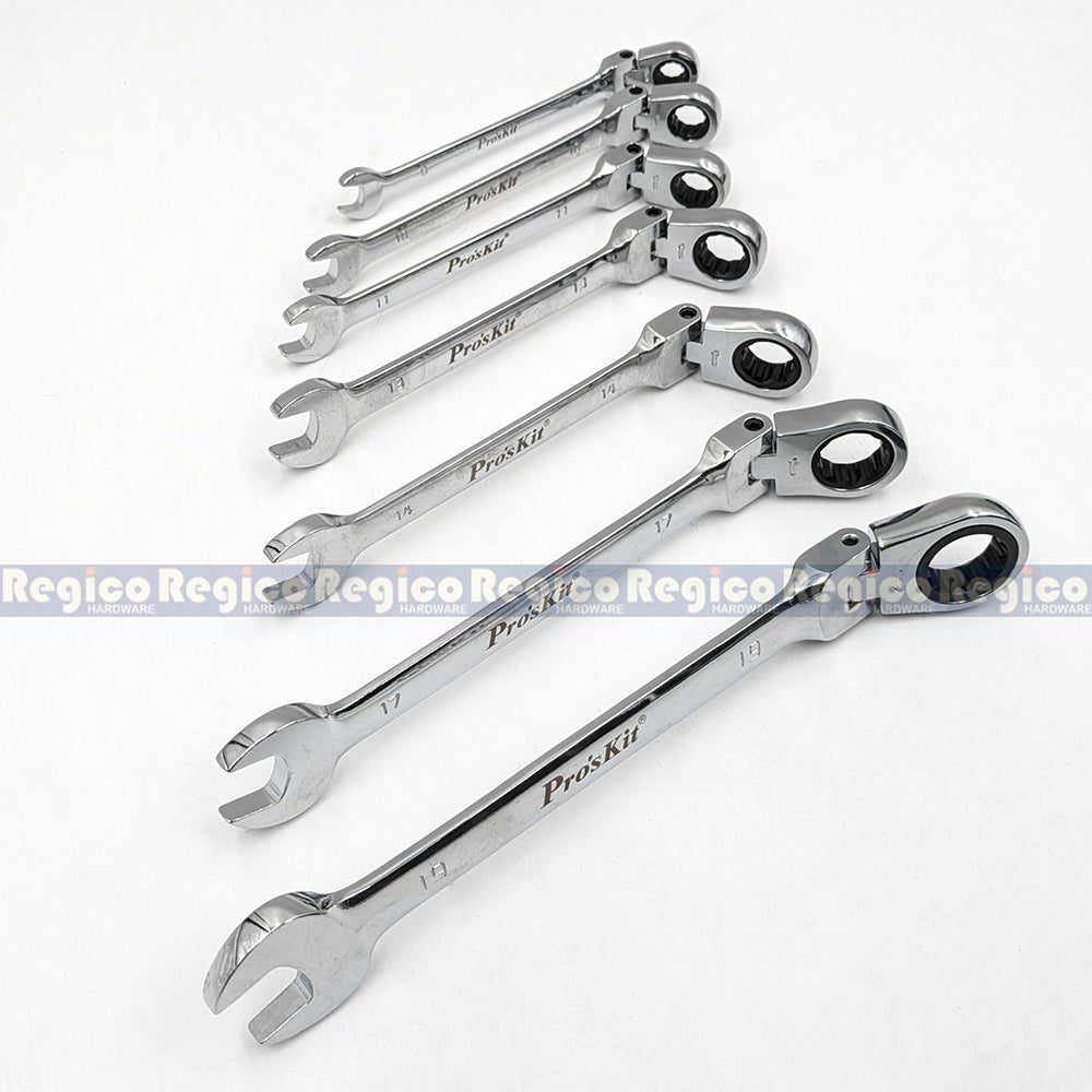 Proskit Flex Head Ratcheting Wrench Set HW-5907M