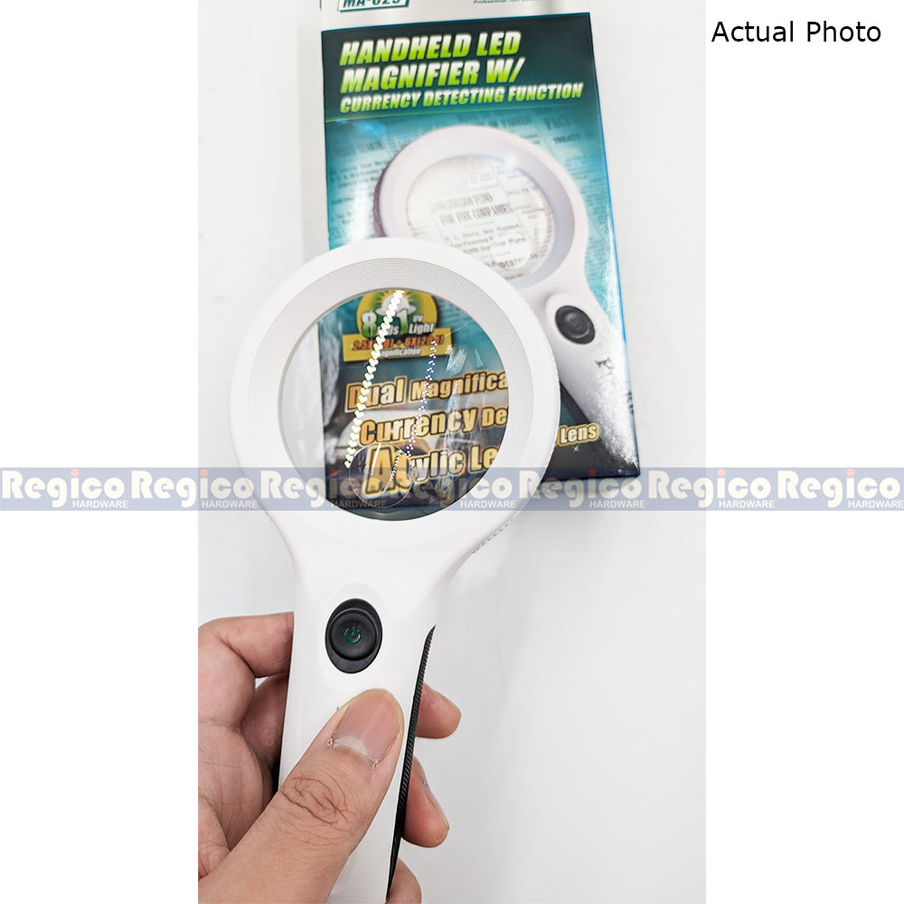 Proskit 2.5x Magnification UV Light Handheld LED Magnifier Magnifying Glass MA-029 Regico Hardware