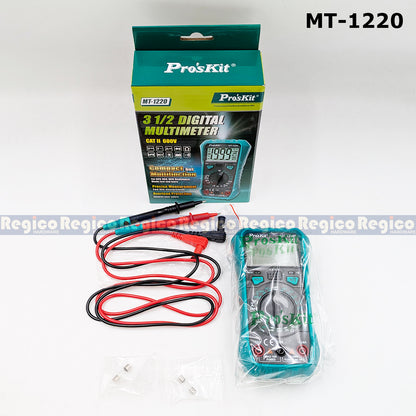 Proskit Digital Multimeter Tester Multitester Voltmeter Ohmmeter Ammeter MT-1226 MT-1220 Regico Hardware