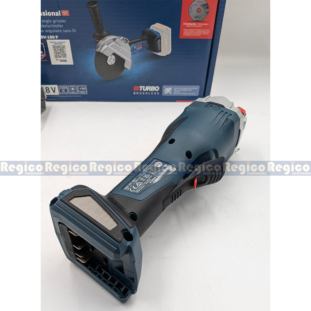 Bosch BITurbo GWS 18v-180 P 7 inches Angle Grinder with Paddle Deadman Switch Bosch Cordless