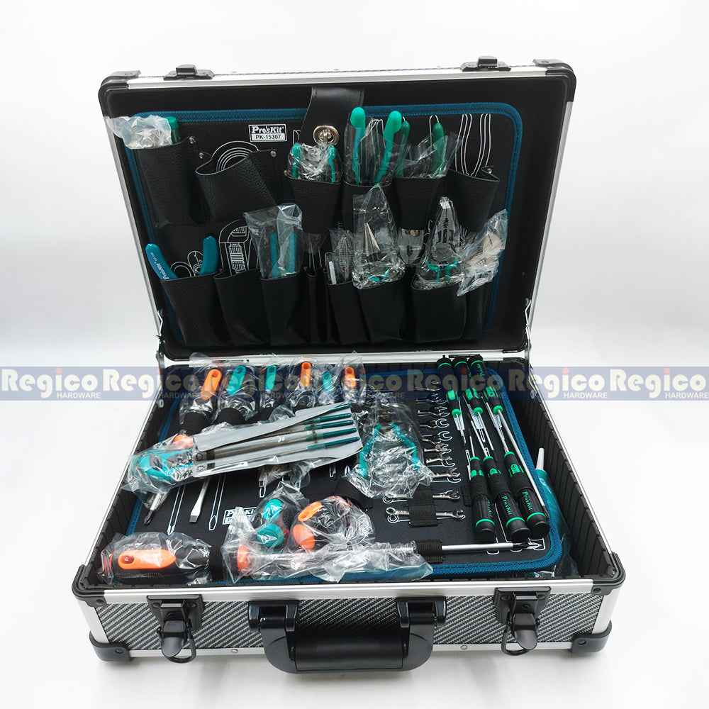 Proskit 66Pcs Electrician Repair Tool Box Set Circuit Repair Measurement Welding Repair Wiring PK-15307BM