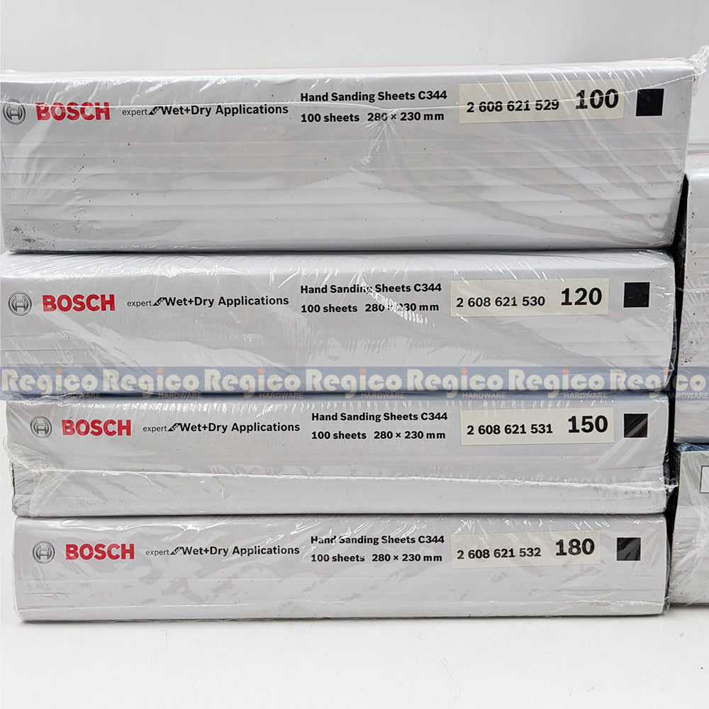 Bosch Hand Sanding Sheet Grit G60 G80 G100 G120 G150 G180 Bosch Accessories