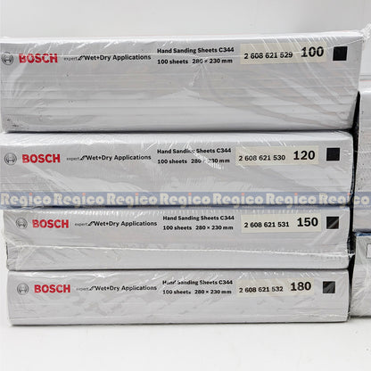 Bosch Hand Sanding Sheet Grit G60 G80 G100 G120 G150 G180 Bosch Accessories