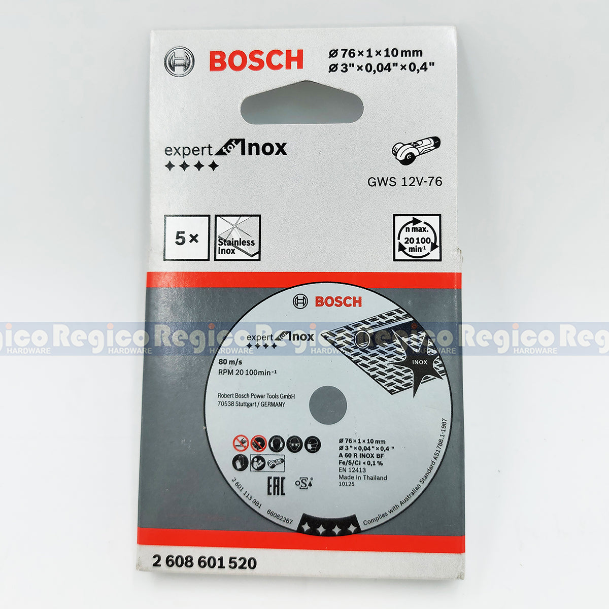 Bosch Expert for Inox 76mm 3' Cutting Disc for GWS 12v-76 Bosch Accessories