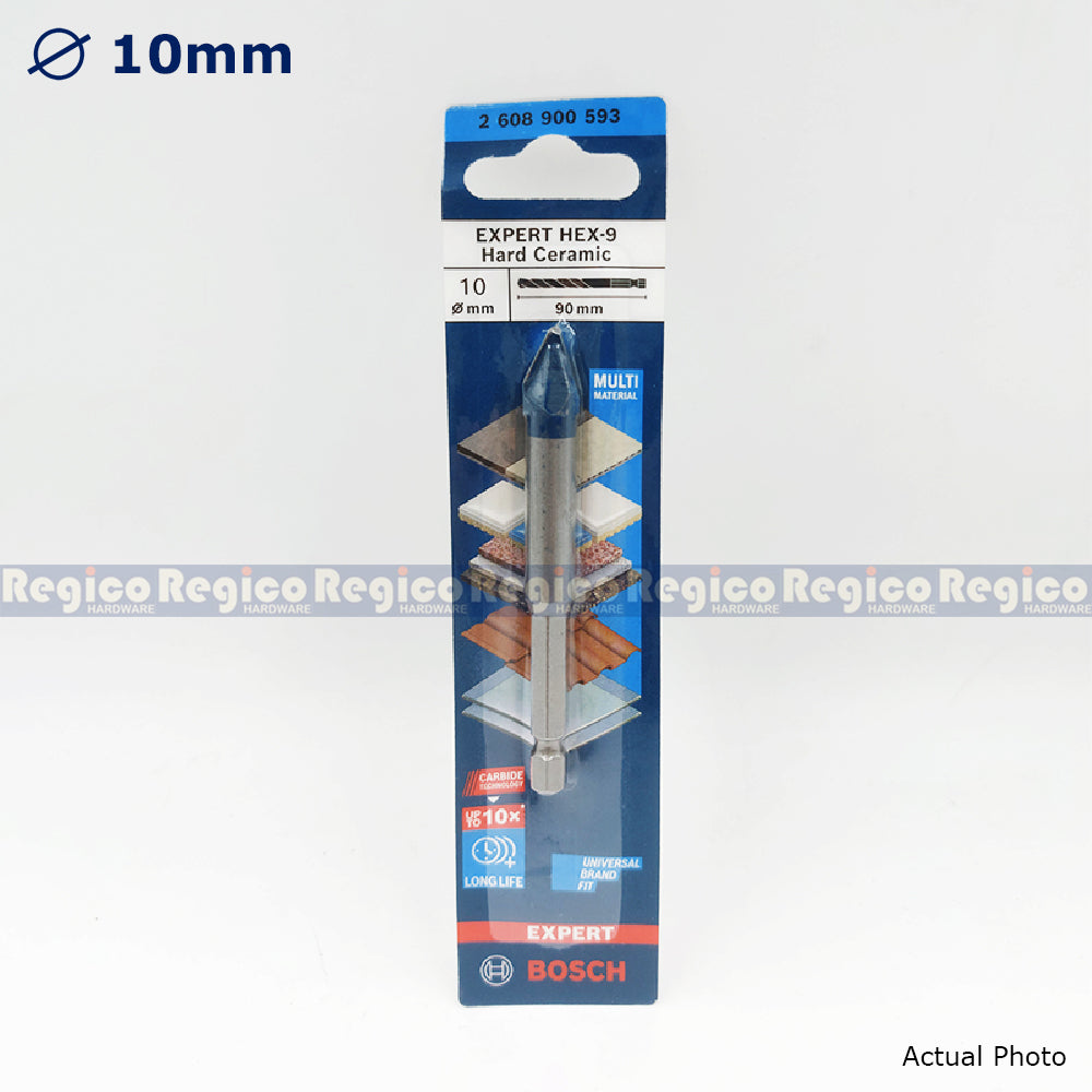 Bosch Expert Hex-9 Hard Ceramic Multimaterial Drill Bit for Impact Drill Driver  3mm 4mm 5mm 6mm 8mm 10mm 12mm Bosch Accessories
