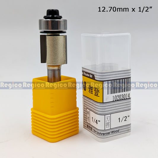 Arden 1/4 Shank Bottom Ball Bearing Flush Trim Trimmer Router Bit For Woodworking #0203