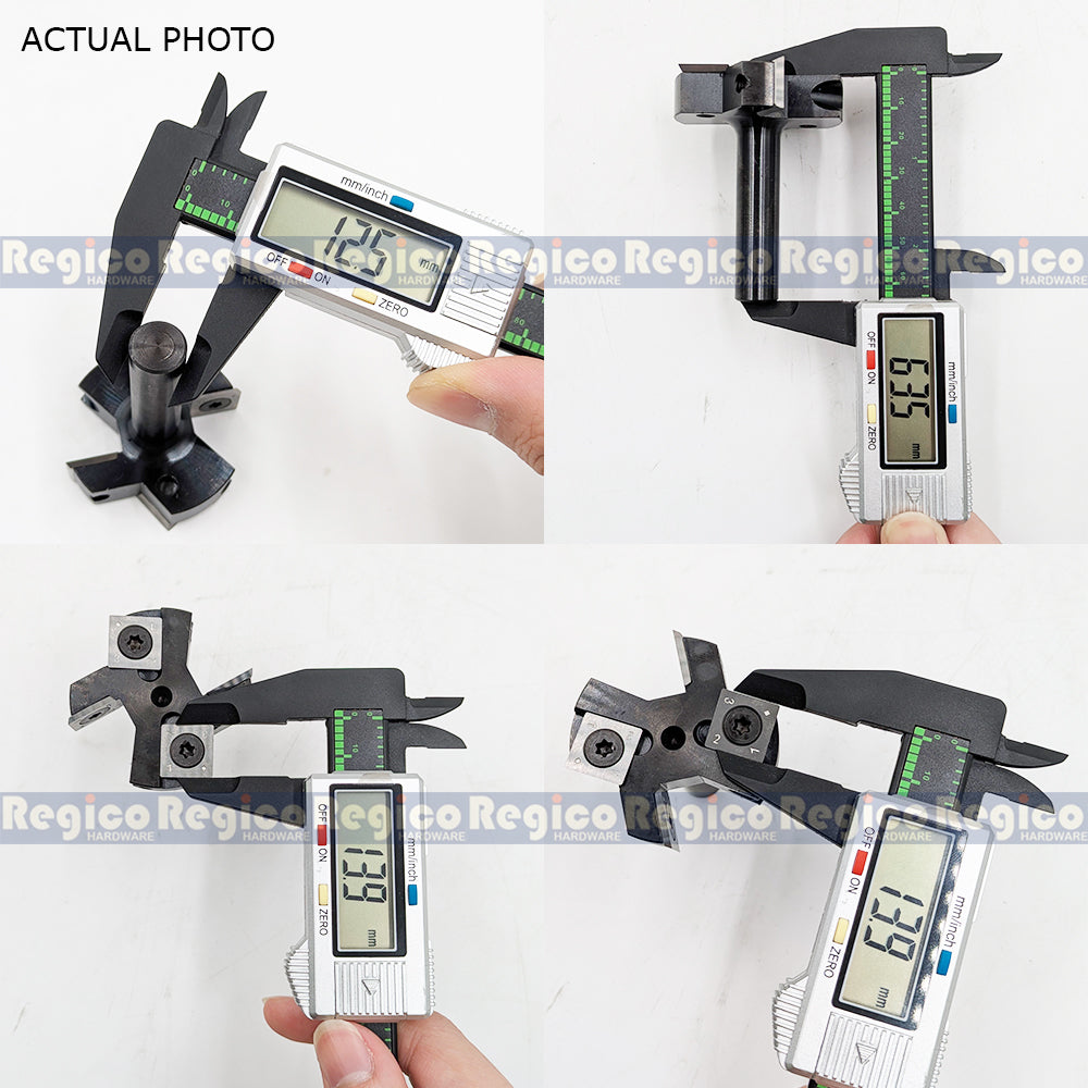 VSharp 2 inches 2+2 Flute 1/2 Shank Surfacing Flattening Wood Planer T-Cutter Router Bit for Woodworking