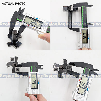 VSharp 2 inches 2+2 Flute 1/2 Shank Surfacing Flattening Wood Planer T-Cutter Router Bit for Woodworking