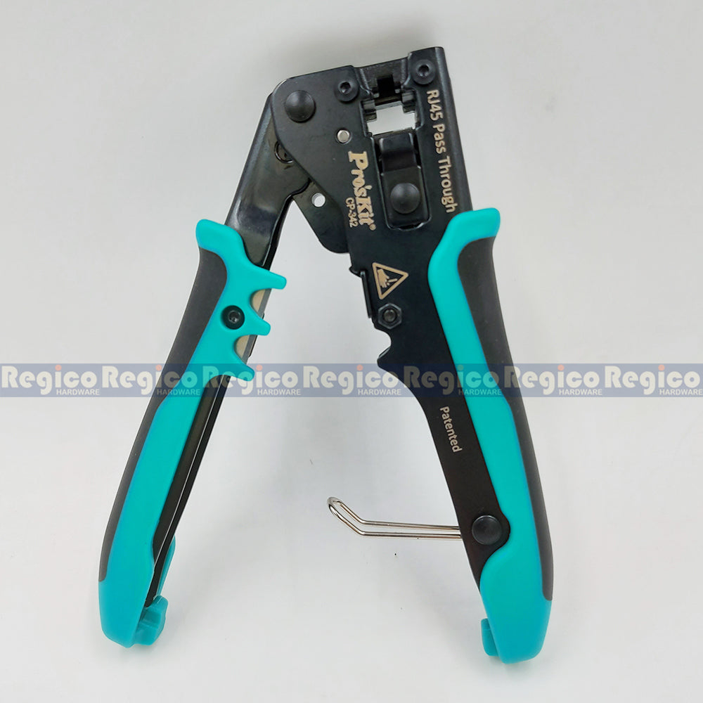 Proskit RJ45 Mini End Pass Through Network Wire Crimper Cable Cutter Wire Stripper Stripping Tools CP-342