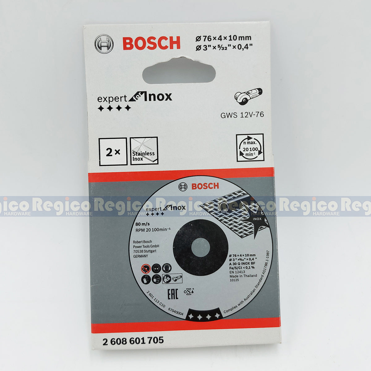 Bosch Expert for Inox 76mm 3' Grinding Disc for GWS 12v-76 Bosch Accessories
