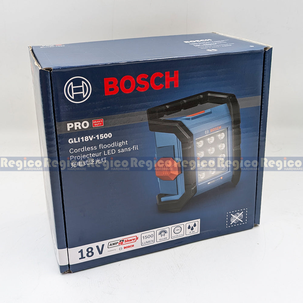 Bosch GLI 18v-1500 1500 Lumens Cordless LED Floodlight Bosch Cordless 18v