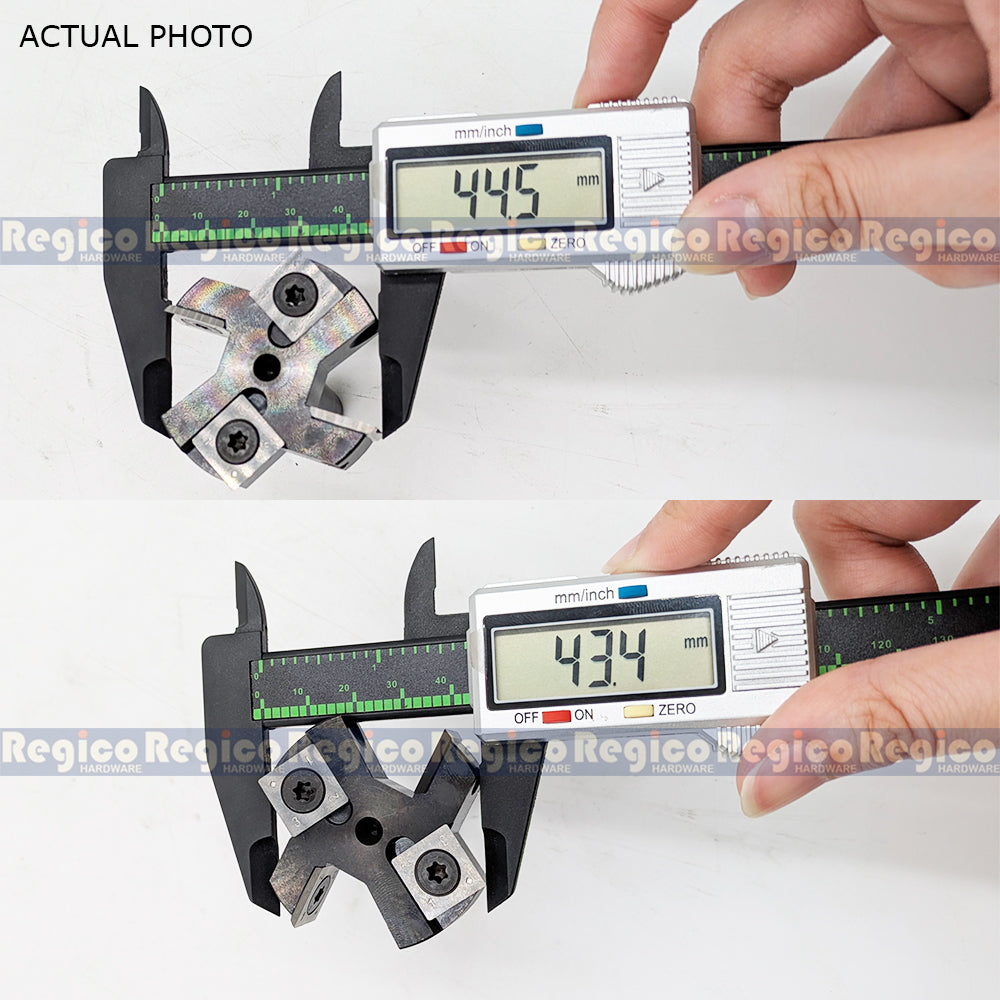 VSharp 2 inches 2+2 Flute 1/2 Shank Surfacing Flattening Wood Planer T-Cutter Router Bit for Woodworking