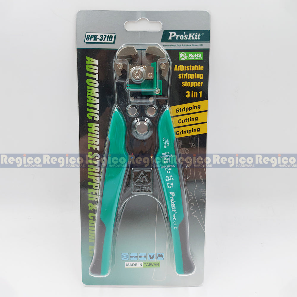 ProsKit Automatic Wire Stripper Crimper cutting cutter Electrical Pliers 8PK-371D