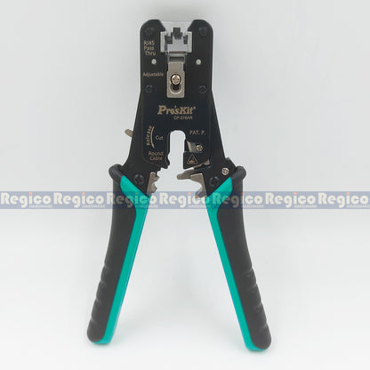 Proskit Cat 7 6 5 End Pass Through Wire Crimper CP-376AR