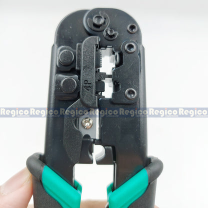 ProsKit 190mm 4P 6P 8P Telecom Crimping Cutter Cutting Electrical Pliers CP-376TR