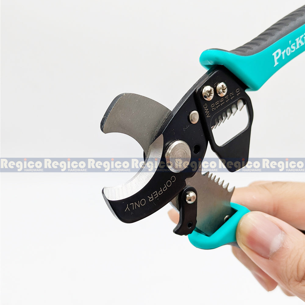 Pro'sKit 2 in 1 Round Cable Cutter and Stripper | Wire Stripping and Cable Cutting Tool SR-363B