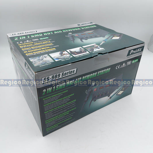 Proskit 2-in-1 SMD Hot Air Rework Soldering Station SS-989B