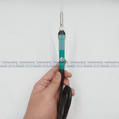 Proskit 250 to 500 degrees Adjustable Temperature Solder Soldering Iron Kit with Desoldering Pump Welding Replacement Tip PK-918 F