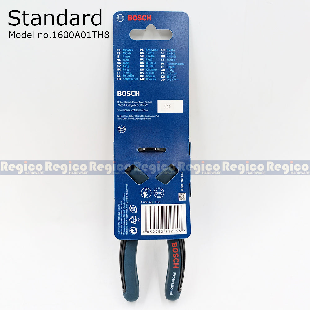 Bosch 200mm VDE & Standard Straight Long Nose Pliers 1600A02NE3 1600A02NE3 Bosch Hand Tools