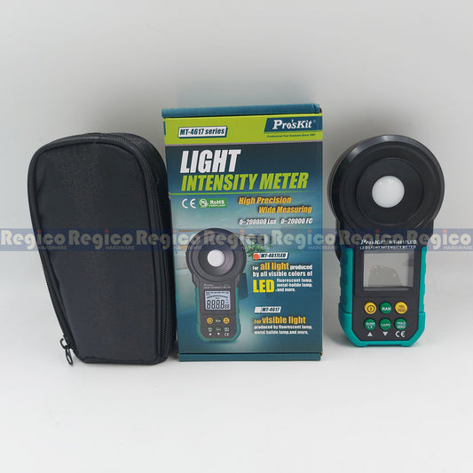 Proskit LED Light Intensity Lux Meter Photometer UV Meter UV Radiometer LCD Illuminometer Luminance Tester MT-4617