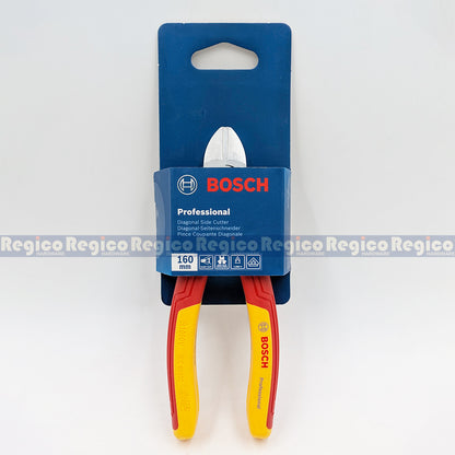 Bosch VDE Diagonal Side Cutter 160mm Electrical Pliers Bosch Hand Tools (1600A02ND9)