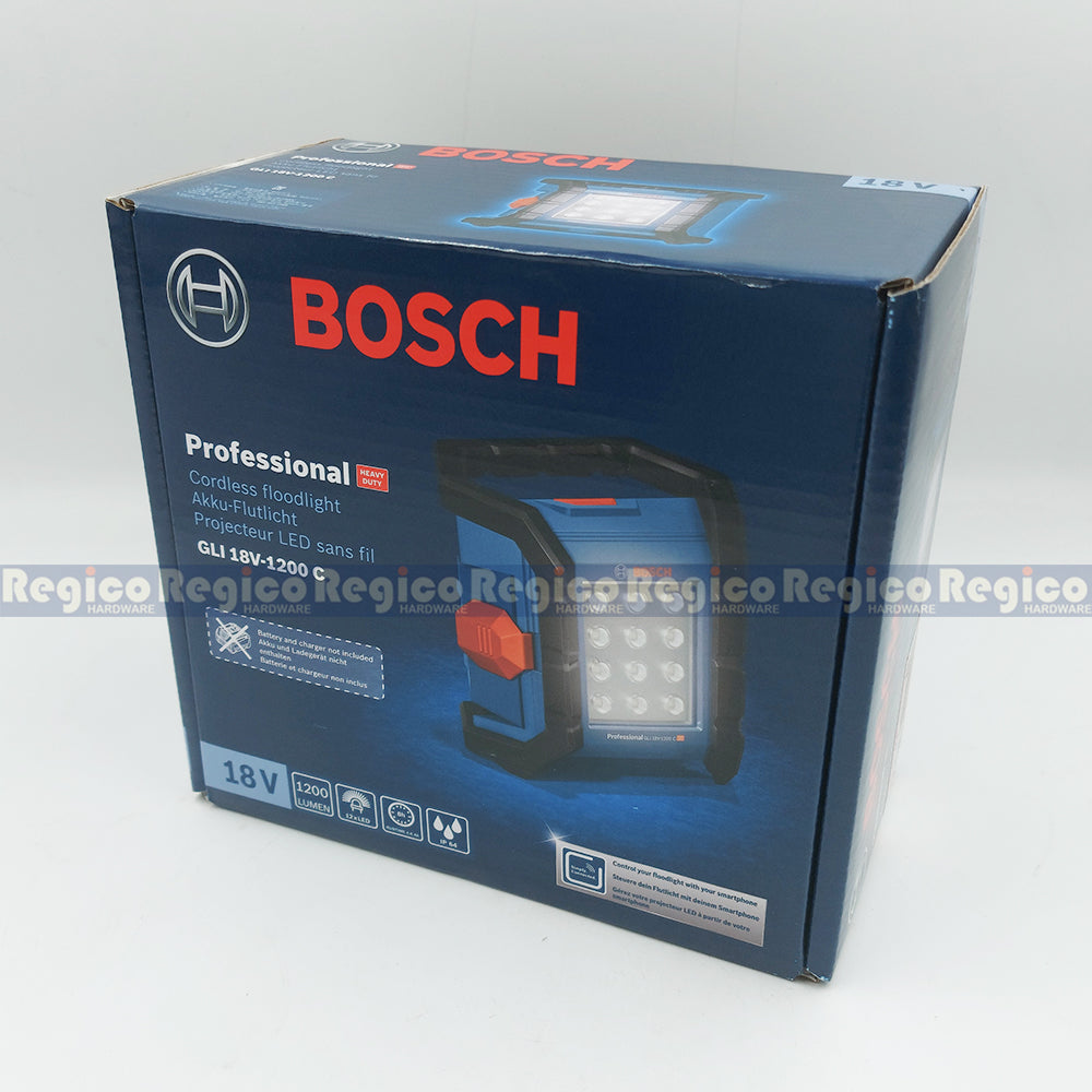 Bosch IP64 GLI 18v-1200 C Solo Splash Proof Jobsite Work light Floodlight Flood Light Flashlight Lamp Bosch Cordless