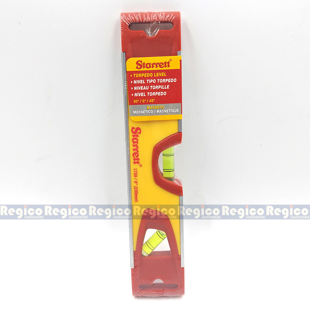 Starrett 9" Magnetic Torpedo Level #KLTS9N