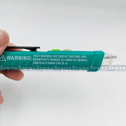 Proskit 12v 1000v CAT III Smart Non-Contact Voltage Tester  Lineman Electrician Tools NT-309