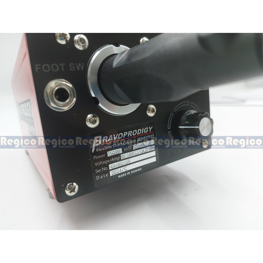 Bravoprodigy GM 150 Flexible Shaft Grinder Variable Speed FOOT SWITCH NOT INCLUDED
