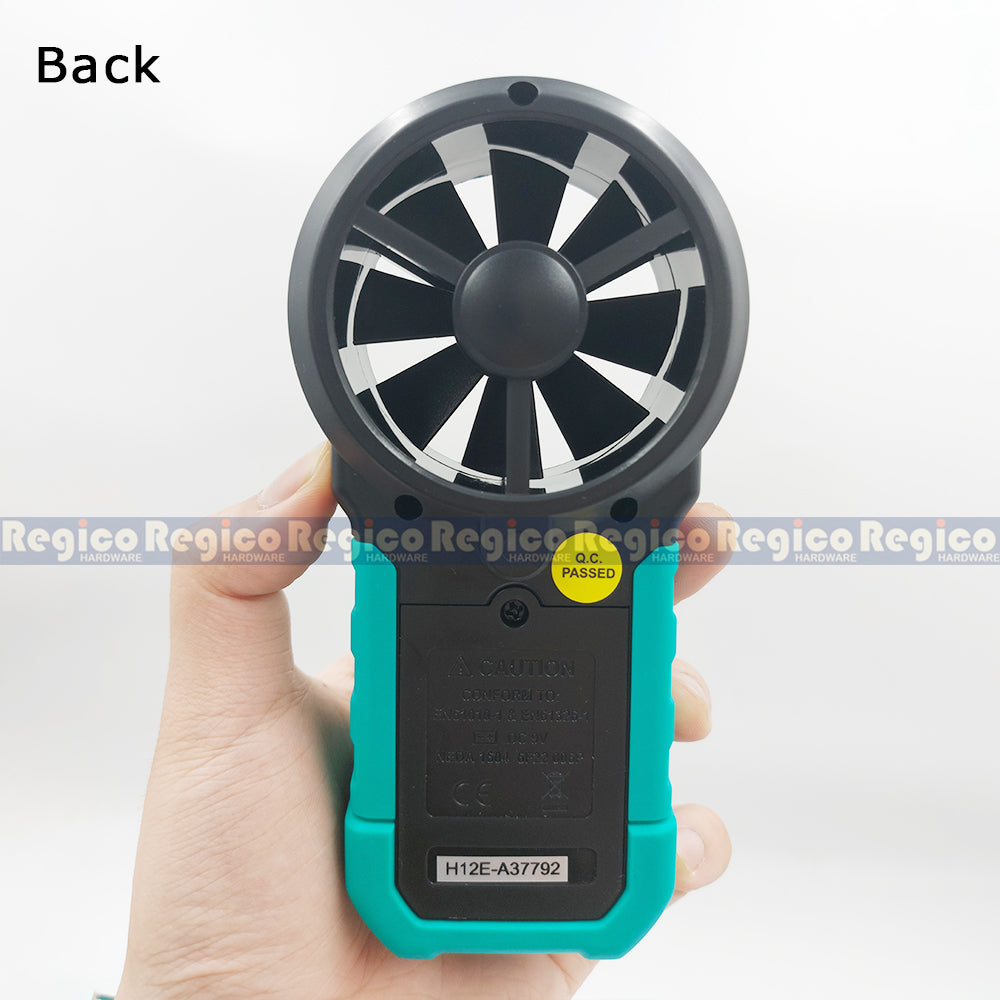 Proskit Digital Anemometer Wind Speed Mini Air Velocity Airflow Temperature Wind Speed Meter Tester with back light MT-4615