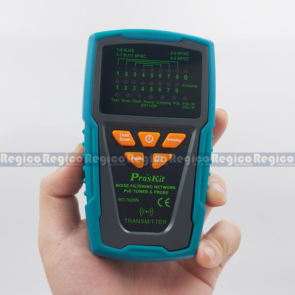 Proskit Noise Filtering Network Tone and Probe Kit PoE Wire Tracer Circuit Tester Cable Amplifier MT-7029N